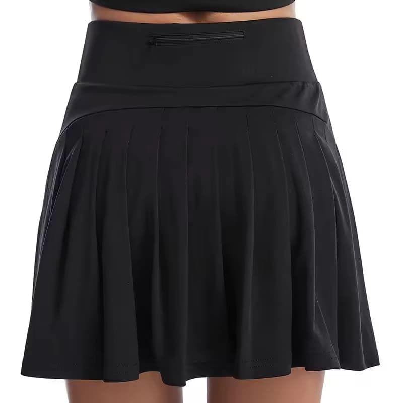 2 in 1 Flowy Athletic Skirts Shorts Breathable Lightweight Tennis Skirts Kids Summer Sports Skirt with Pockets on Inner Shorts