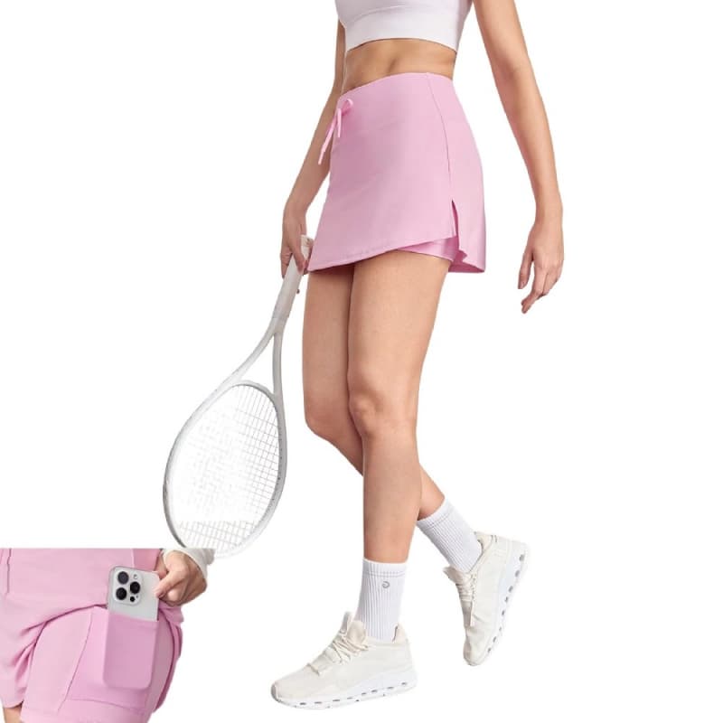 Women's High-Waisted Sports Skort Breathable Outdoor Golf & Tennis Wear Safety Lining Sports Shorts Skirt