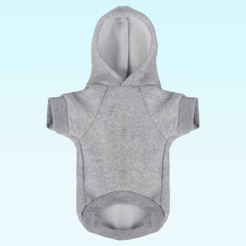 Wholesale High Quality Cheap Custom Solid Color Cotton Large Pet Cat Dog Hoodie for Puppy Sweatshirt With Hat