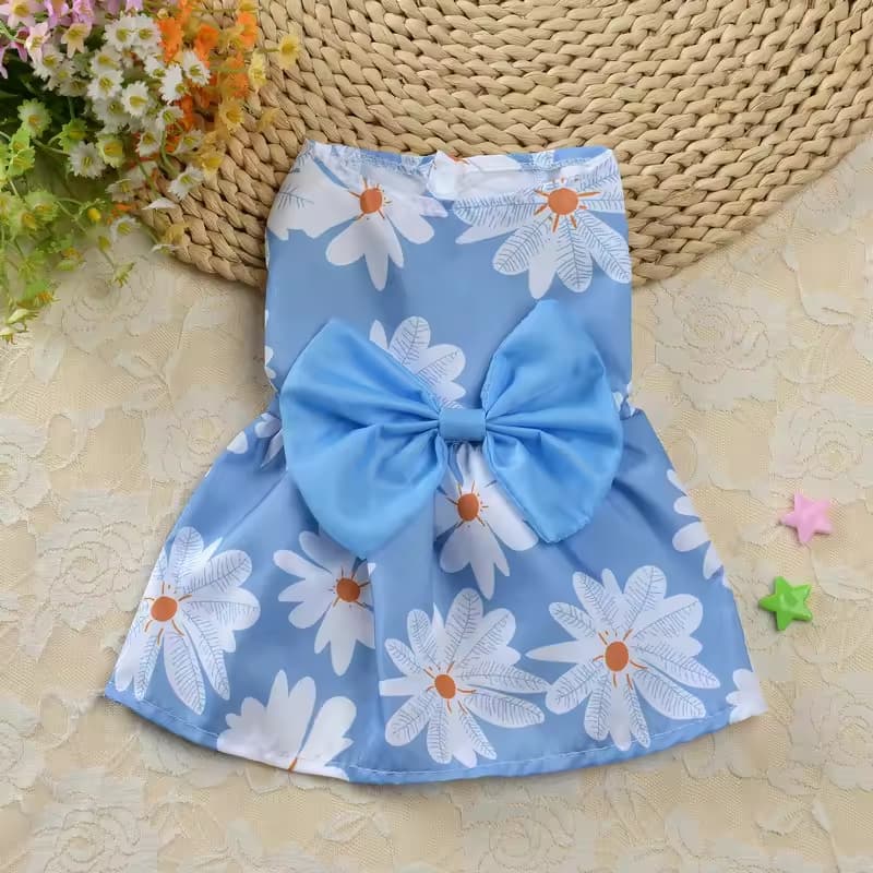 Cute Pet Small Dog Clothes Princess Dress, Pet Dog Tweed Sweater Teddy Poodle Pet Dog Jacket Products Accessories