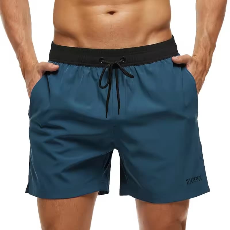 Mens Polyester Swimming Shorts Recycled Swimwear Men Short Surf Trunks Beach Casual Sports Wear Bathing Suit Board Shorts