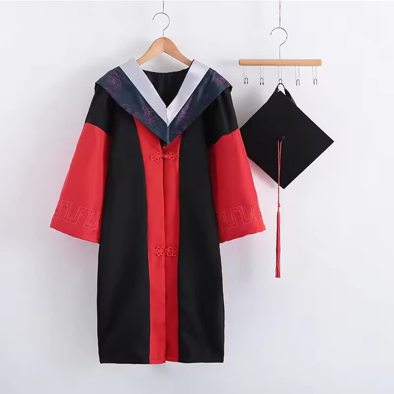 2024 Wholesale Best Quality Custom Colors Graduation Gown Graduation Robe and Graduation Hood for College or University