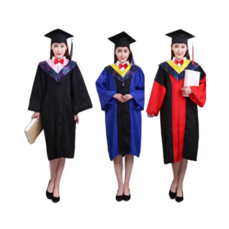 Customized Graduation Clothing Hat and Gown Doctor's Dress Kindergarten College Students Bachelor's Clothing
