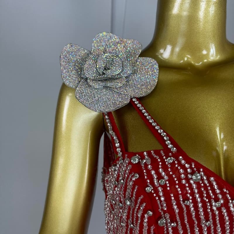 Luxury Customized Full Body Diamond Evening Dress High Craftsmanship for Formal Banquets