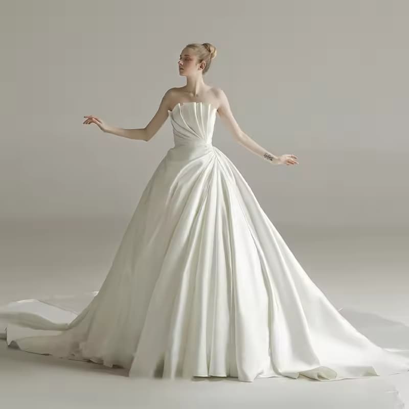 2023 New Luxury Wedding Dresses, Bridal Dresses Elegant Floor Length Modest Wedding Dresses