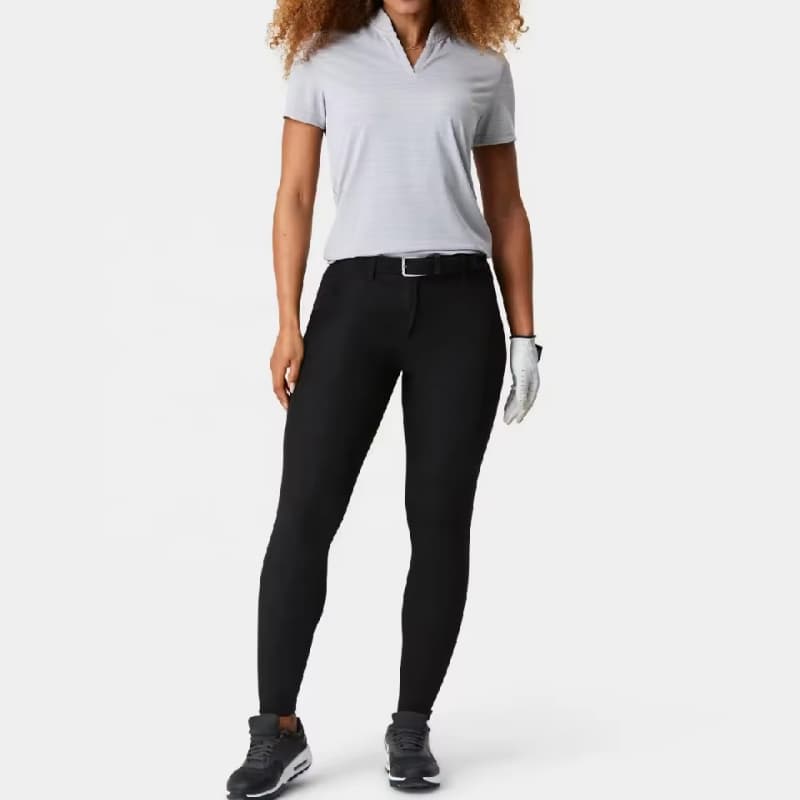 Eco-friendly Polyester New Design Jacquard Polo Shirts Slim Fit Golf Apparel Women's Golf T-Shirts