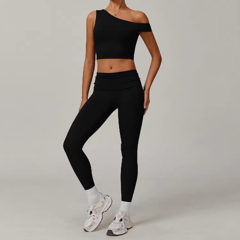 Women's Eco-friendly Recycled Polyester 4 Pcs Yoga Suit Fitness Gym Clothes Buttery Soft Running Sports Wear Active Workout Sets