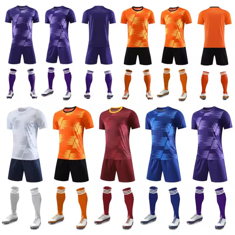 High Quality Sportswear Soccer Shirts Football Jersey Custom Jersey Soccer Kids Sublimation Soccer Jersey Training Uniform Sets