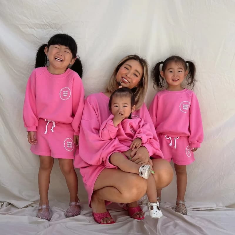 High Quality Fall Sweatshirt Shorts Set Fleece Cotton Sweatsuit Mommy and Me Outfits Family Matching Set Clothes