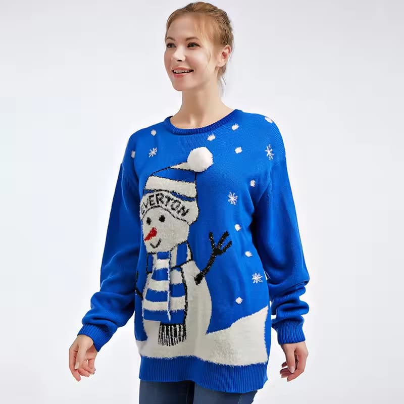 Family Matching Christmas Sweater Couple Unisex Holiday Knitwear Cozy Pullover Snowflake Reindeer Party Gift Idea