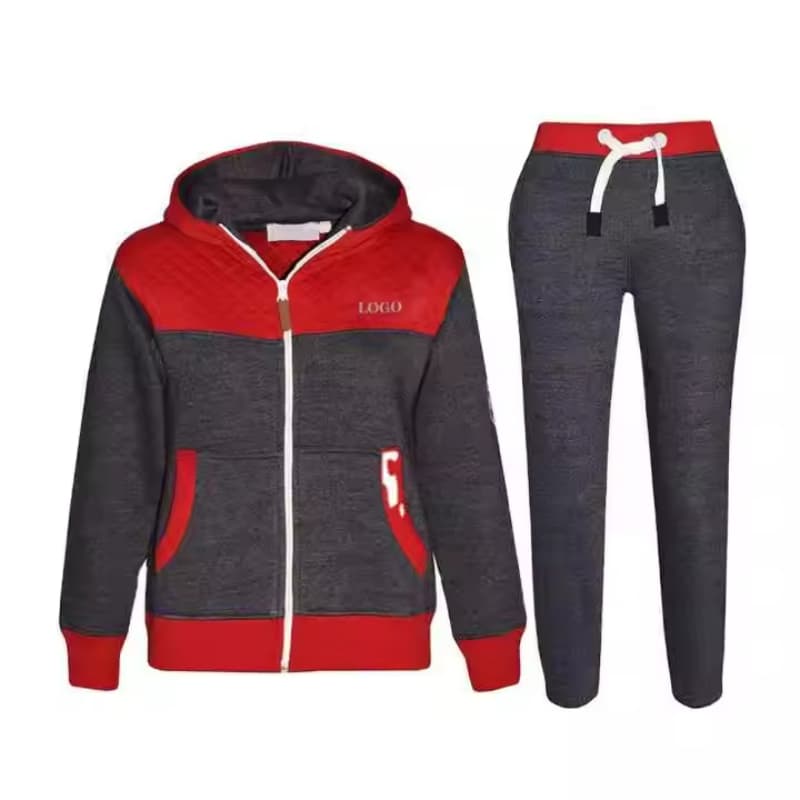 All Colors and Sizes Children Tracksuits Sweat Suit Fleece Winter Set Street Wear Kids