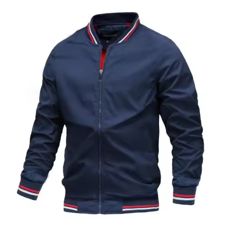 Wholesale Custom Logo Autumn Jacket Casual Thin Polyester Plus Size Coat Sport Casual Jacket for Men
