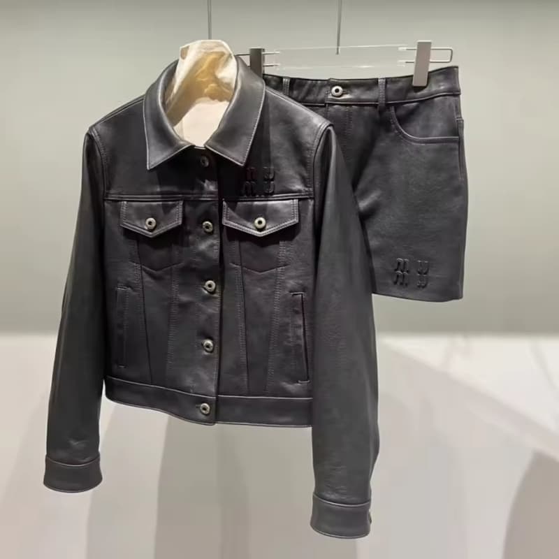 2025 Trending Spring Jacket Locomotive Style Stylish Genuine Vegetable-tanned Sheepskin Leather Jacket for Women
