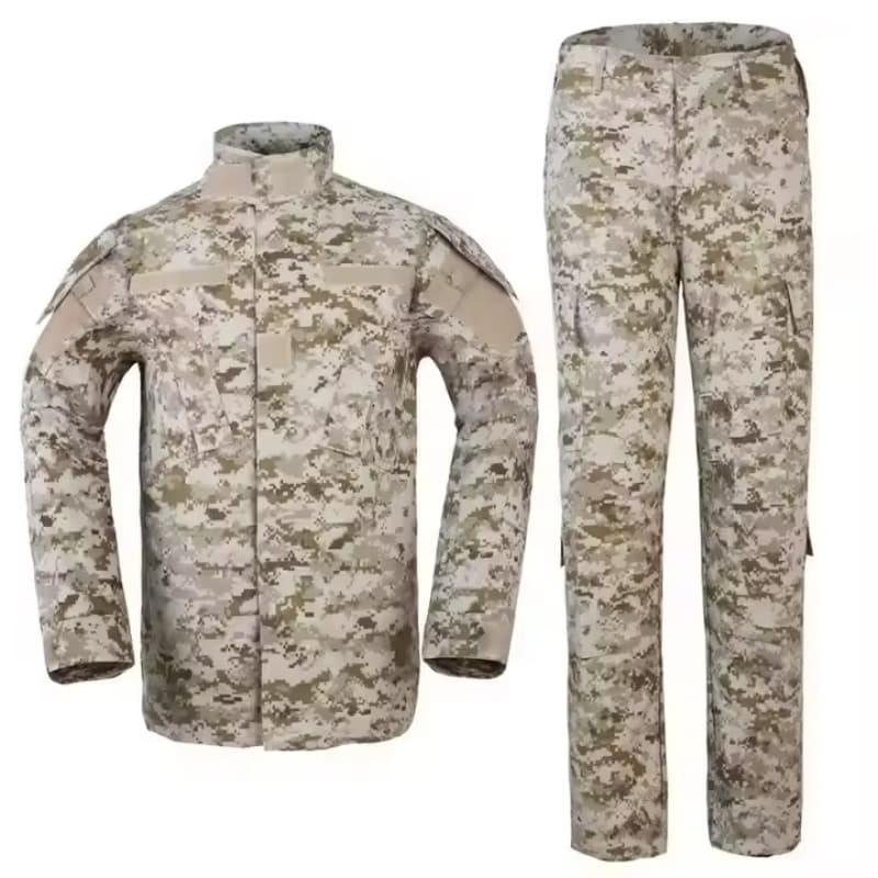 Camouflage Uniform Tactical American Style Breathable Rip-Stop Woven Knitted Printed for Training OEM