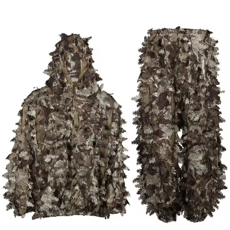 Wholesale Breathable Traje Leaf Camouflage Ghillie Suit for Hunting