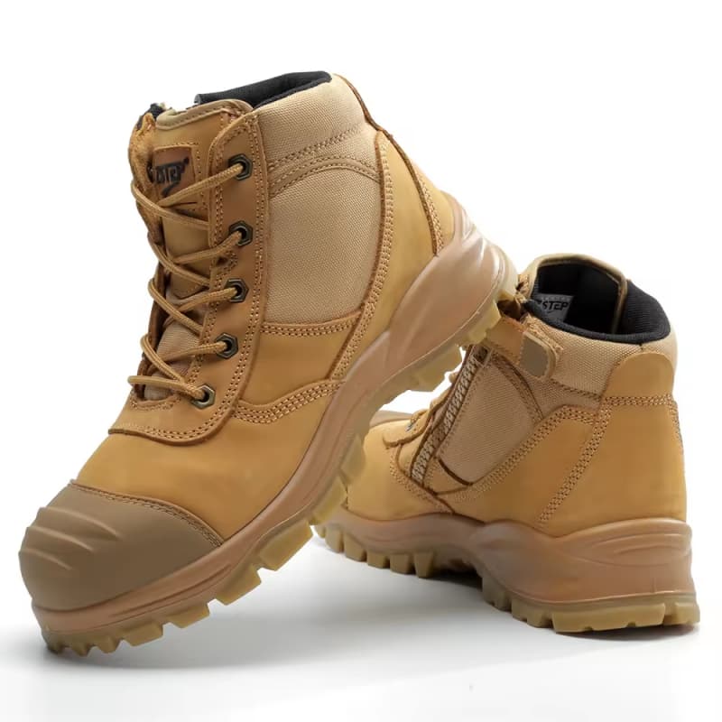 Ready to Ship S3 China Stylish Breathable New Sefty Steel Toe Work Boots Construction Safety Shoes Leather for Men Industrial