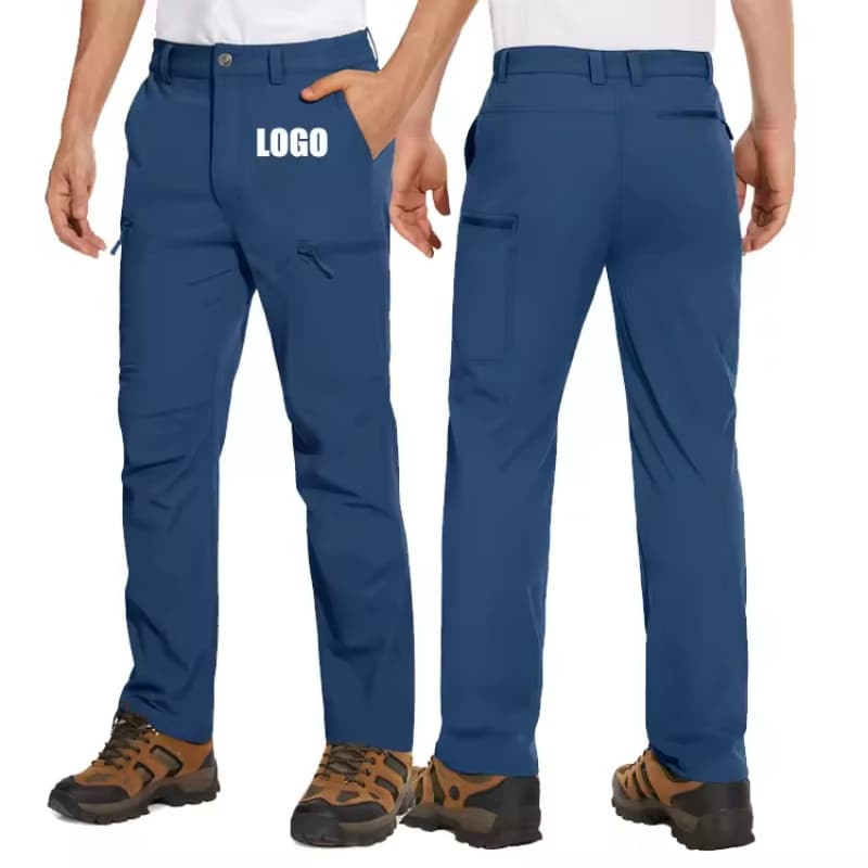 Outdoor Hiking Fishing Pants,Men's Quick Dry Pants & Trousers,Nylon Spandex Light Weight Cargo Pants for Men