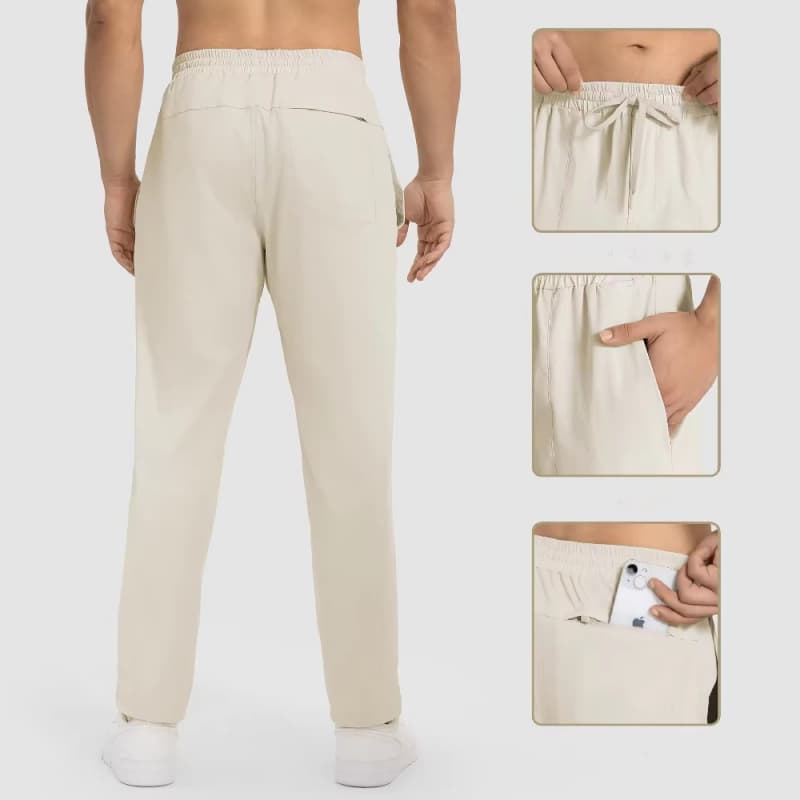 Men's Summer Sports Pants, Quick-drying, Slimming, Long Straight Leg Design, Outdoor Fitness and Casual Pants