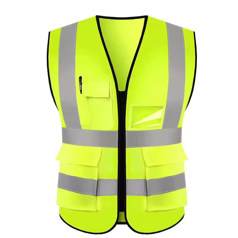 Wholesales Hi-Viz Fluorescent Security Uniform Reflector Tape Safety Reflective Vest Safety Jacket for Road Safety Workplace