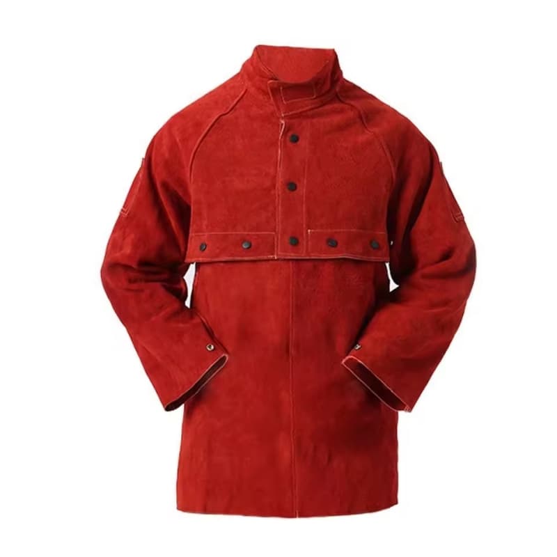 Split Leather Welding Jacket Personal Body Protection Safety Apparel Welding Clothing Jacket