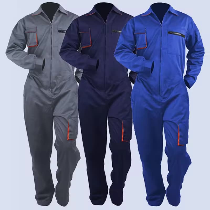Factory Supply High Visibility Mechanic Work Wear Oil and Gas Mining Industrial Safety Workwear Uniform for Men
