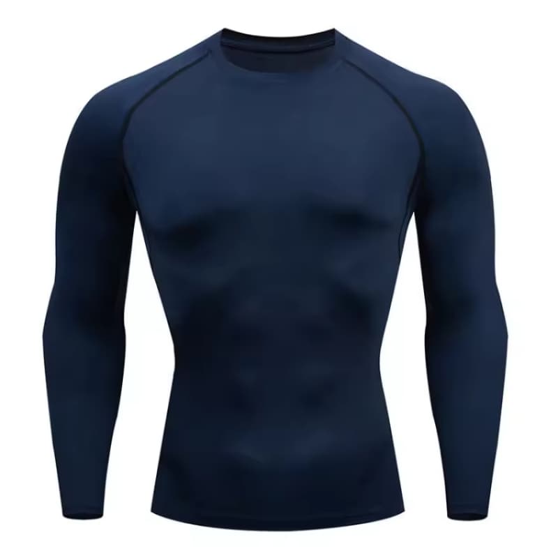 Factory Custom Compression Shirts for Men Long Sleeve Athletic Rash Guard Base Layer Undershirt Gear T Shirt for Workout