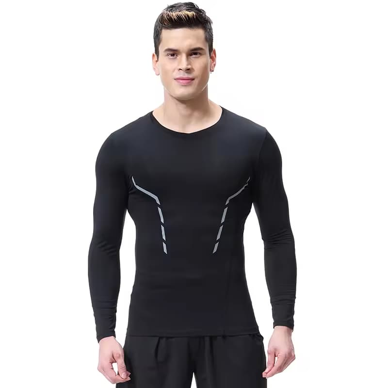 Compression Sports Base Layers Underwear Undershirts Soccer Basketball Running Athletic Men's Shirts