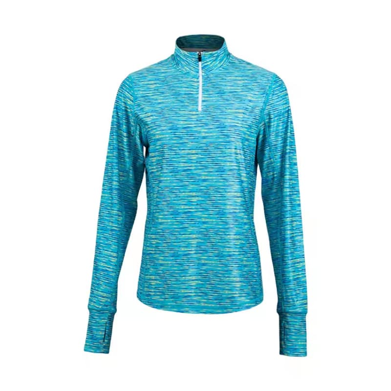 Customizable Logo Running Shirt Quick Dry Crew Neck Running Tracksuit Zipper Pullover Breathable Training Running Clothes