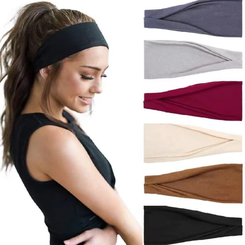 Headband Wrap Men/Women's Yoga Running Headbands Sports Workout Hair Bands Sweat Wicking Hair Bands