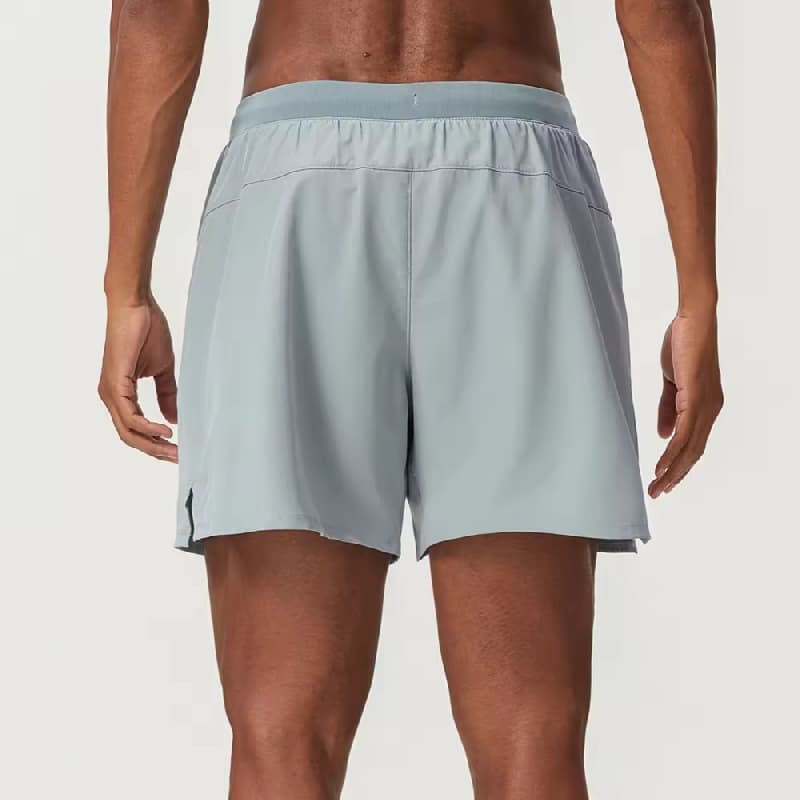 Men's Double-Layer Quick-Drying Breathable Sports Shorts Elastic Waist Outdoor Fitness Tennis Running Shorts