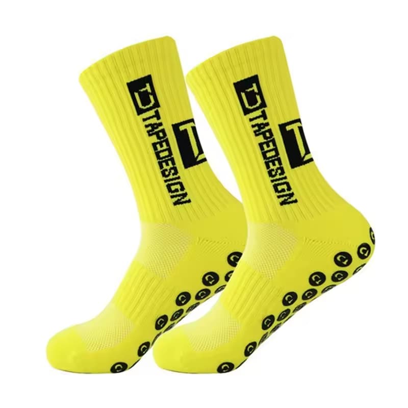 Wholesale Tape Design Socks Soccer Grip Socks Basketball Custom Sweat-absorbing and Breathable Sports Socks for Men