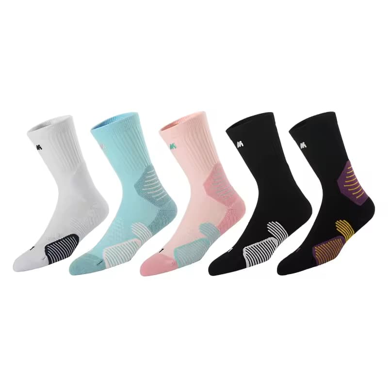 Wholesale Moisture Wicking Cushion Athletic Crew Socks Mens Running Sports Elite Basketball Socks