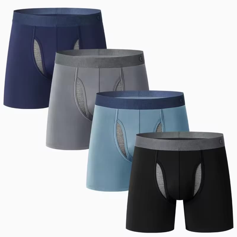 Custom Elastic Tight Boxer Pants SAXXX Men's Running Fitness Training Quick-Drying Sweat-Wicking Shorts Sports Underwear for Men