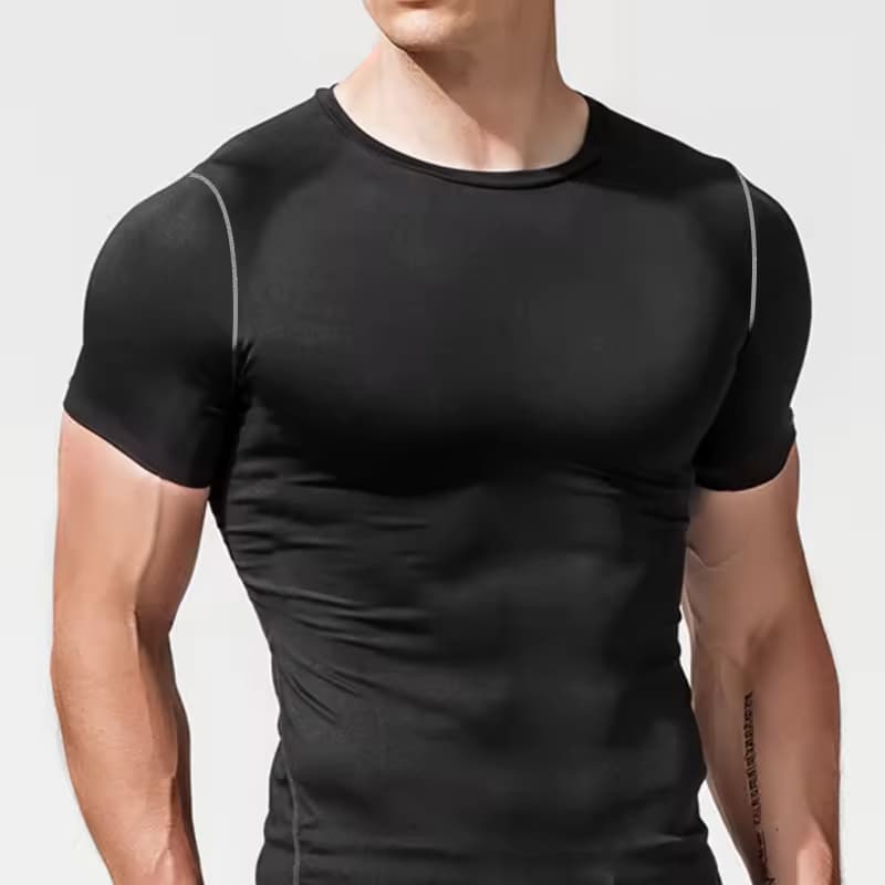 Breathable Mens Compression Shirt Gym Fitness Compression Wear for Men