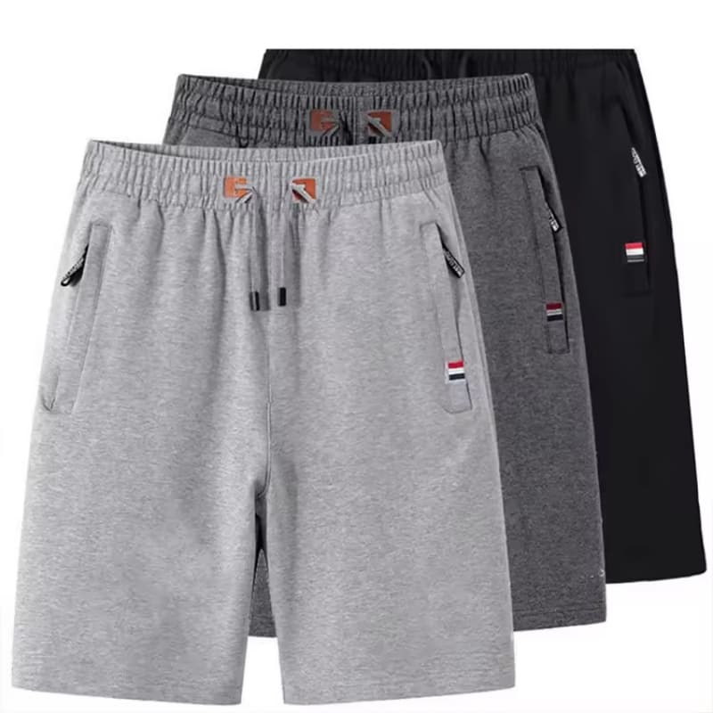 Cropped Men's Sports Shorts Summer Knit Casual Mid-length Slim Straight Loose Beach Shorts