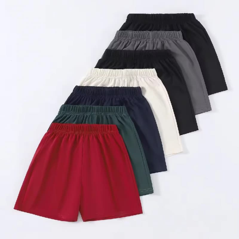 Solid Color Casual Summer Shorts for Boys and Girls Loose Fit Thin Medium and Kids' Hot Pattern
