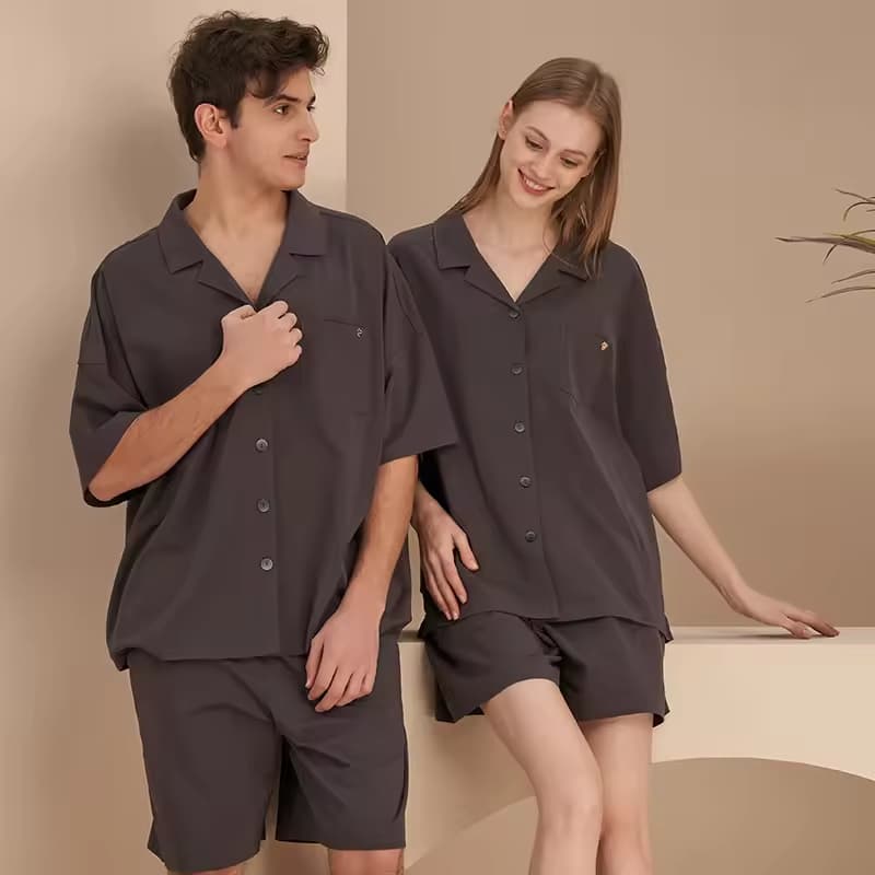 Summer Products Trending 2025 Matching Pajama Men and Women Couple Pajamas Set