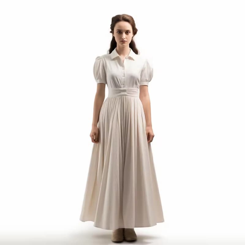 New Fashion High Waistband Flowy Dresses For Women Long Luxury Dresses Tunic Dress