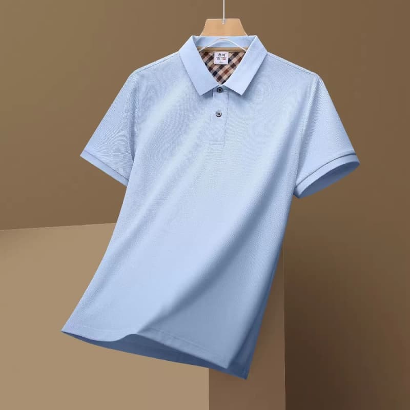 Men's Short Sleeved Quick Dry Polo Men's T-shirt Men's Clothing Uniform Polo Shirt