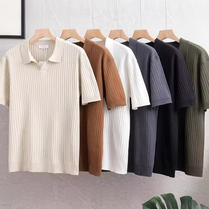 Hot Selling Casual Breathable Men's Short Sleeve Polo Shirts Solid Color Polo Shirt for Men Custom Clothing Manufacturers