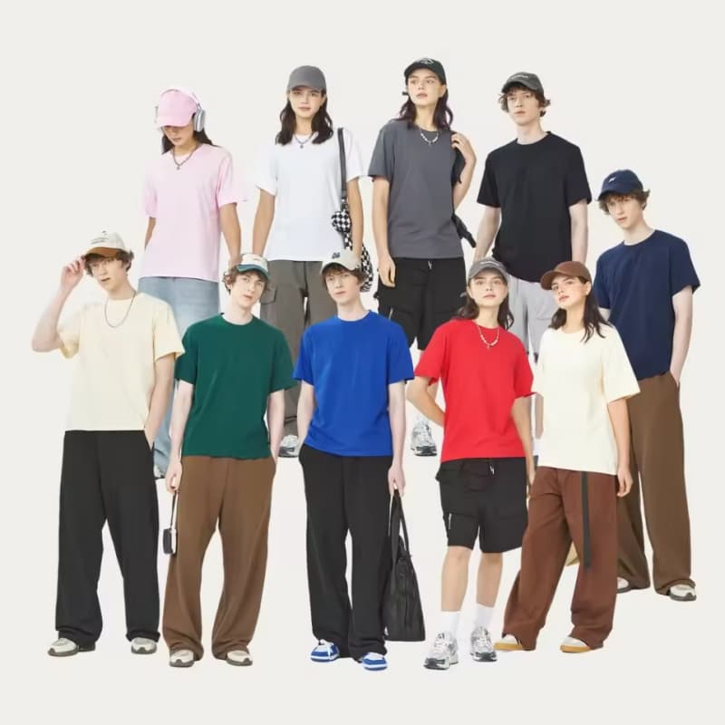 Custom logo High Quality Plain Tshirt 220G Streetwear Drop Shoulder T-shirt Men's 100% Cotton White t Shirt